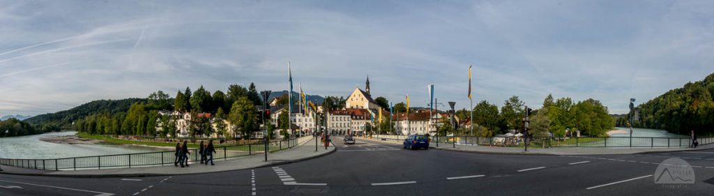 Panoramablick auf die Innenstadt von Bad Tölz