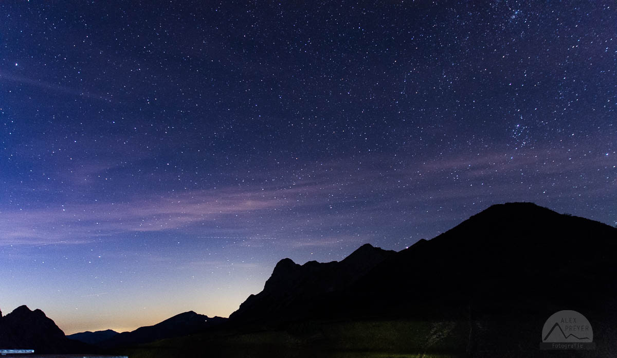 Sternhimmel im Karwendel.
