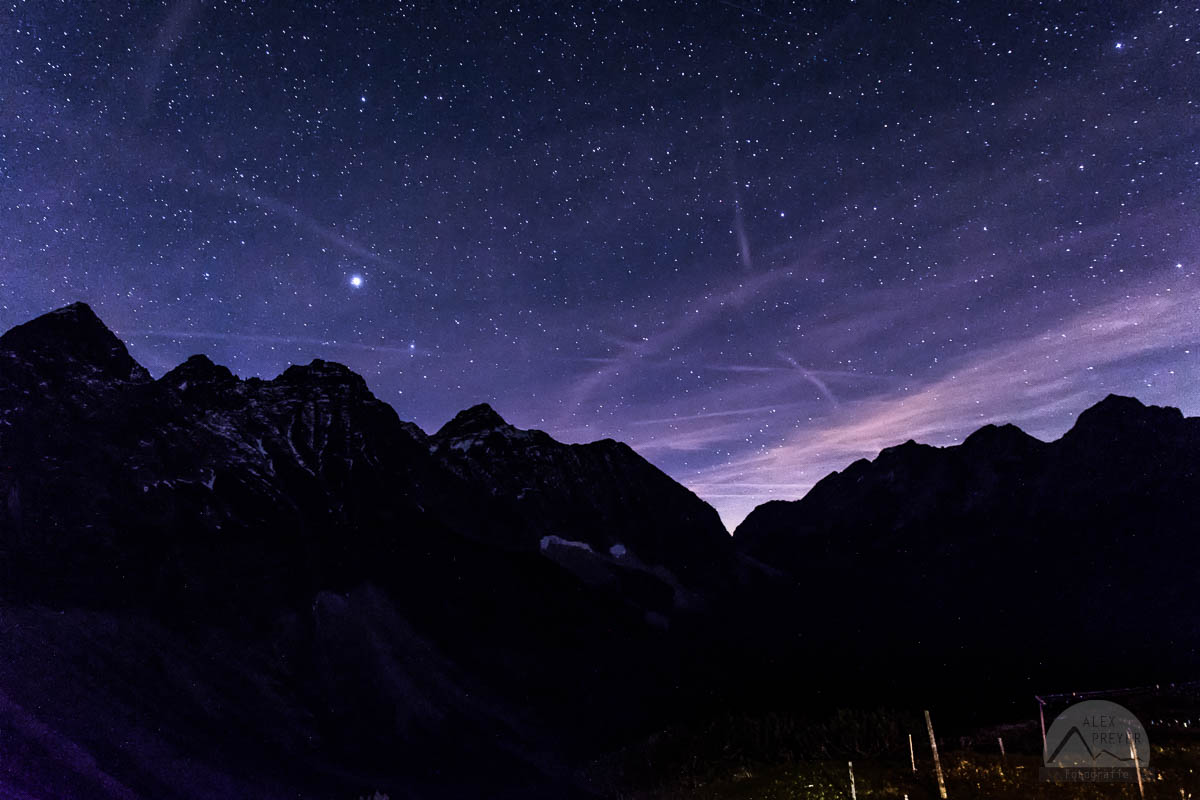 Sternhimmel über dem Karwendel.