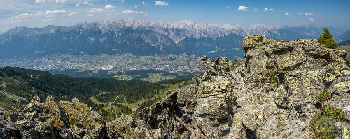 Glungezer Klettersteig - Blick ins Inntal