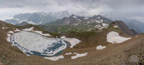 Auf dem Traumpfad von München nach Venedig - Tag 10 - Lizumerhütte zum Tuxerjochhaus 8 München Venedig Tag 10 - Junseepanorama