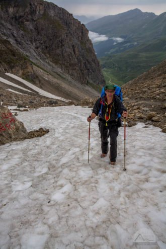 München Venedig Tag 10 – Schneefelder am Geierjoch München Venedig Tag 10 - Schneefelder am Geierjoch