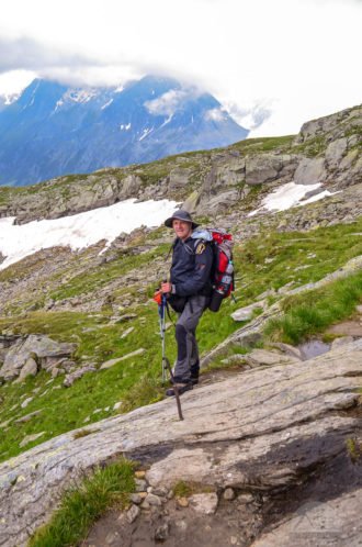 Alex auf dem Weg nach Stein
