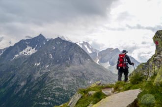 Alex mit Hochfernerpanorama