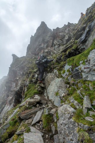 Friesenbergscharte Abstieg