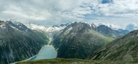 Panoramaaufnahme Schlegeisspeicher