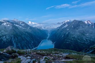 Schlegeisspeicher in der Blauen Stunde