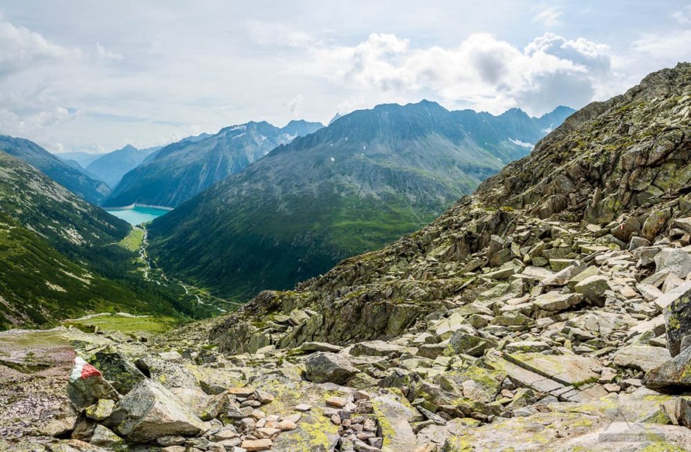 Panorama am Schlegeisspeicher - München Venedig Tag 12