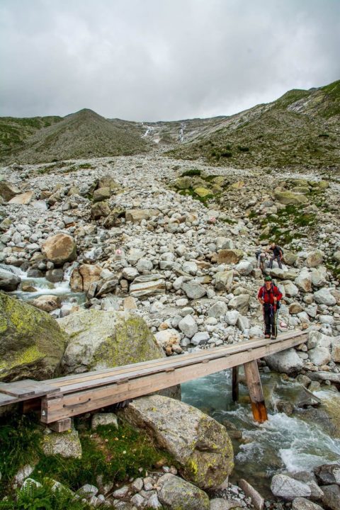 Brücke vor dem Pfitscher Joch über den Zamserbach - München Venedig Tag 12