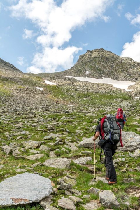 Steiler Aufstieg zur Gliederscharte