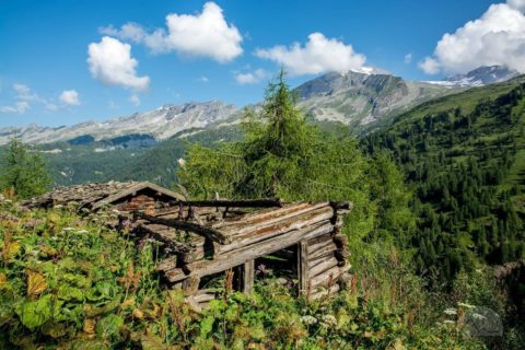 Verfallene Unterberghütten