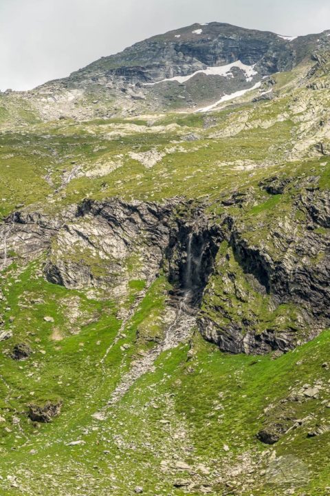 Auf dem Traumpfad von München nach Venedig - Tag 13 - von Stein in Südtirol nach Pfunders 55 Wasserfall beim Abstieg im Pustertal