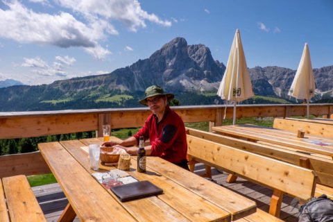 Pause auf der Maurerberghütte