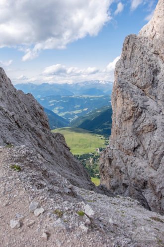 Alpenüberquerung-Blick vom Kleinen Peitler
