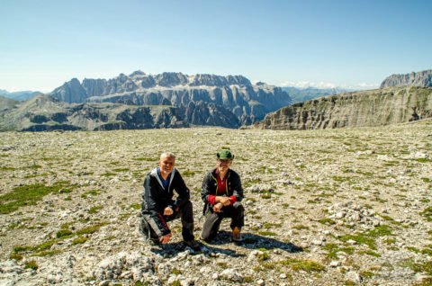 Alex und Oli auf der Nives Scharte