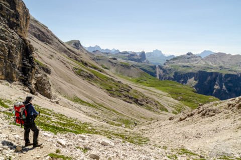 Abstieg von der Nives Scharte