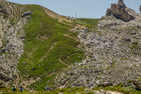 Aufstieg zum Crespeina Joch