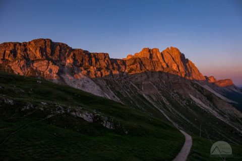 Morgenrot an der Schlüterhütte