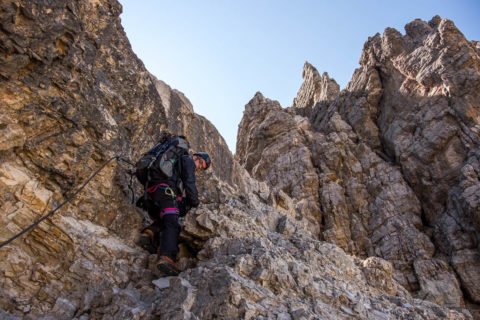 Der Klettersteig zur Nives Scharte