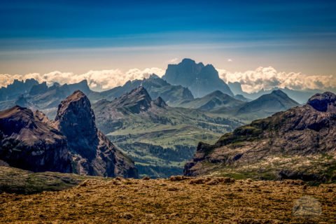 Sella Gruppe mit Piz Boe