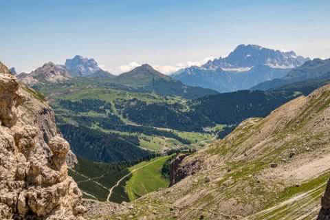 Weg zum Grödner Joch