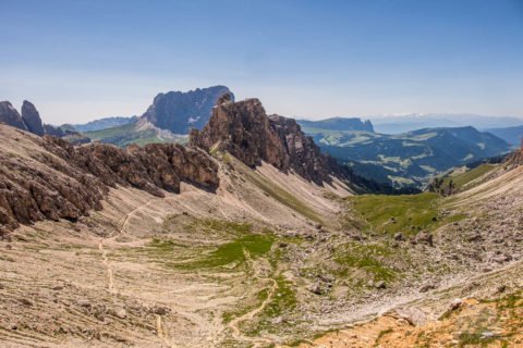 Blick vom Crespeina Joch