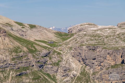 Blick zur Puezhütte
