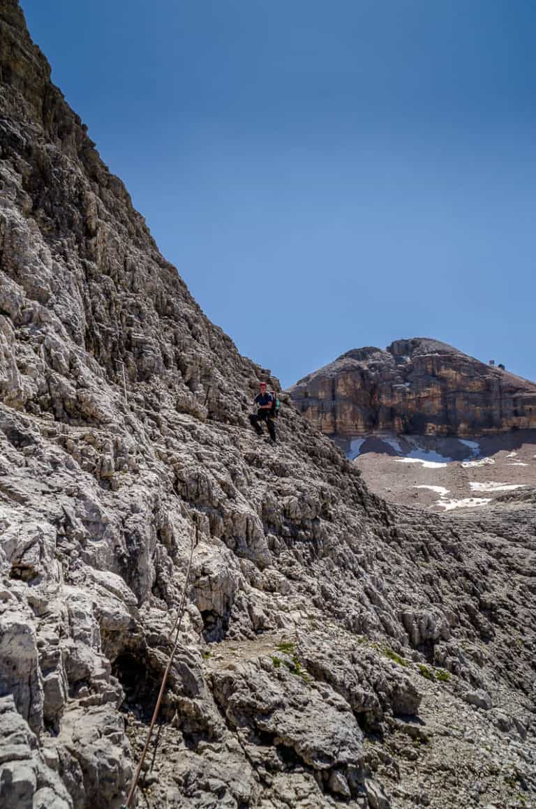Alpenüberquerung - von München nach Venedig – Tag 17 – vom Grödner Joch auf den Piz Boe 37