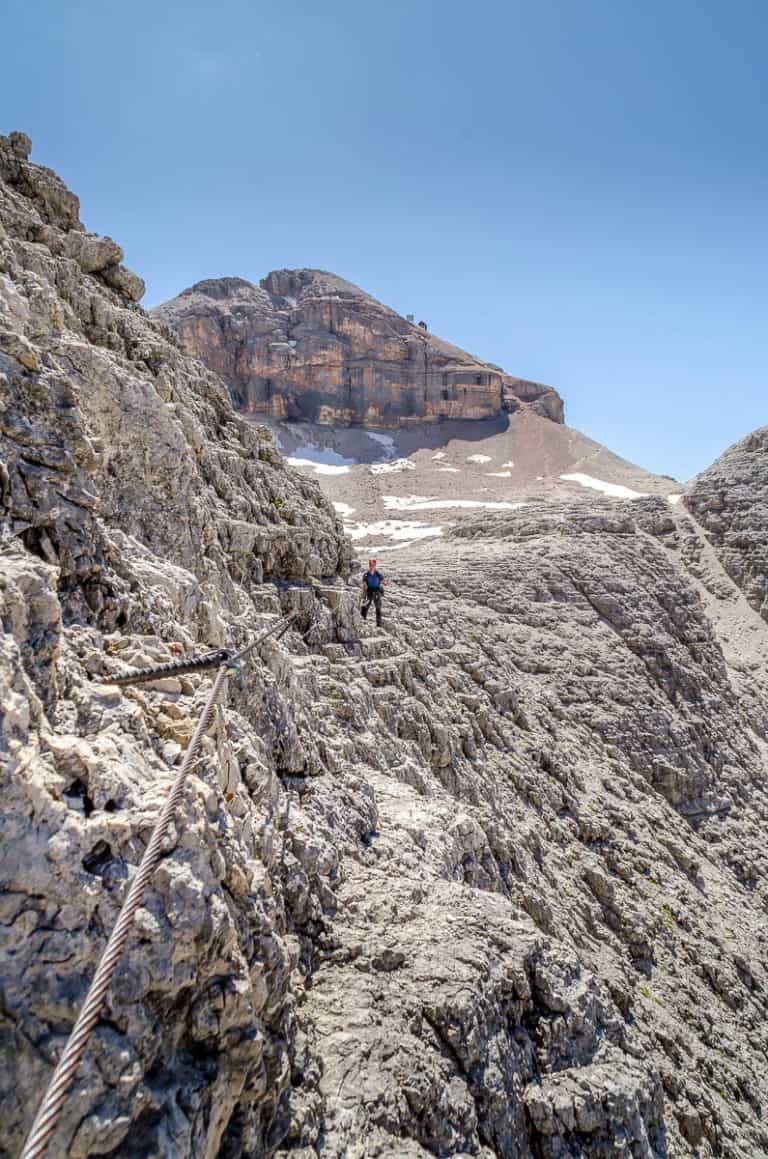 Alpenüberquerung - von München nach Venedig – Tag 17 – vom Grödner Joch auf den Piz Boe 39