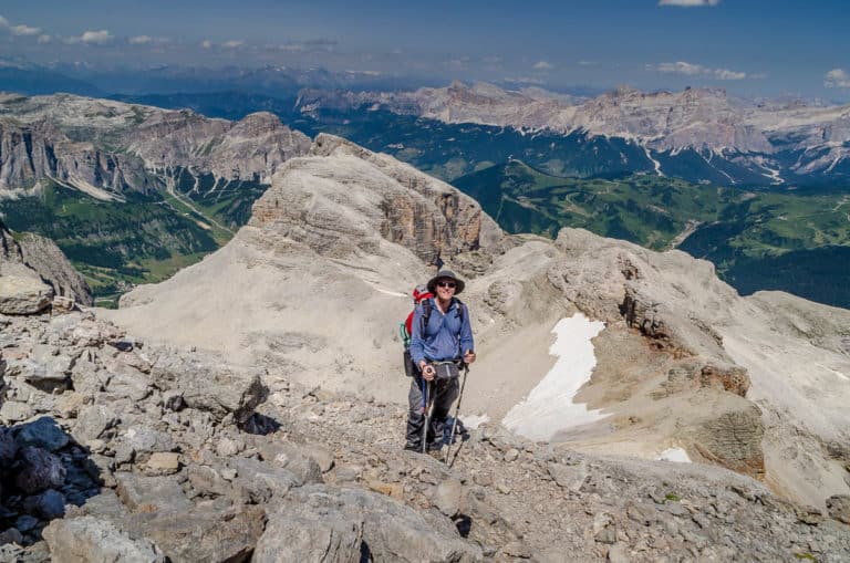 Alpenüberquerung - von München nach Venedig – Tag 17 – vom Grödner Joch auf den Piz Boe 48