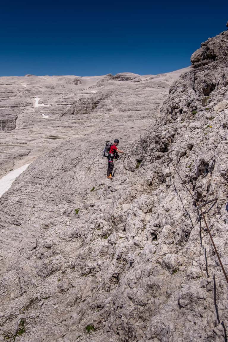 Alpenüberquerung - von München nach Venedig – Tag 17 – vom Grödner Joch auf den Piz Boe 38