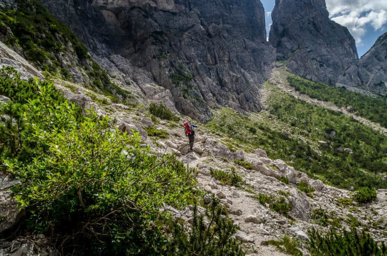 Alpenüberquerung zu Fuß - von München nach Venedig – Tag 20 – vom Rifugio Tissi zum Rifugio Bruto Carestiato 26 Alpenüberquerung zu Fuß - von München nach Venedig – Tag 20 – vom Rifugio Tissi zum Rifugio Bruto Carestiato 26