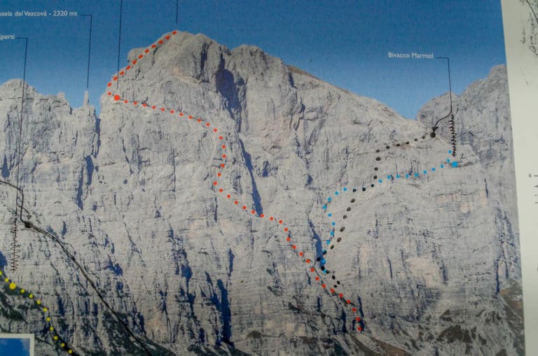 Tag 22 - Alpenüberquerung zu Fuß - München nach Venedig Vom Rifugio Pian de Fontana zum Rifugio 7 Alpini 54