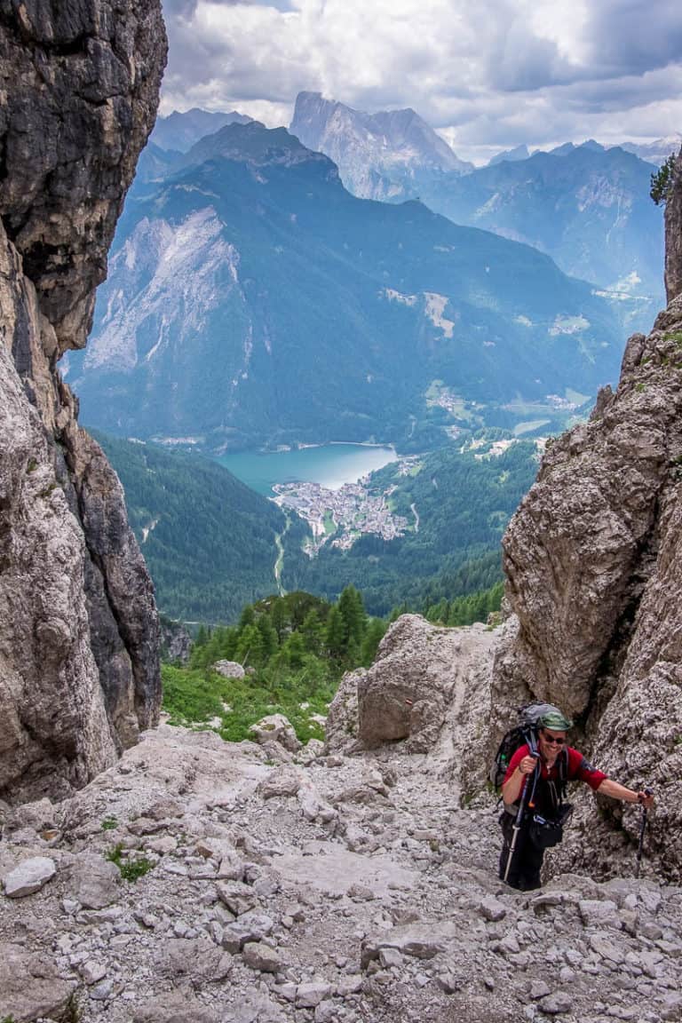 Alpenüberquerung zu Fuß - von München nach Venedig – Tag 19 – vom Hotel Roy zum Rifugio Tissi 39