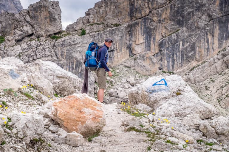 Alpenüberquerung zu Fuß - von München nach Venedig – Tag 19 – vom Hotel Roy zum Rifugio Tissi 44