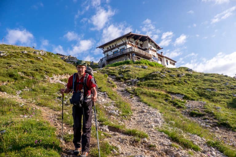 Alpenüberquerung zu Fuß - von München nach Venedig – Tag 20 – vom Rifugio Tissi zum Rifugio Bruto Carestiato 1 Alpenüberquerung zu Fuß - von München nach Venedig – Tag 20 – vom Rifugio Tissi zum Rifugio Bruto Carestiato 1