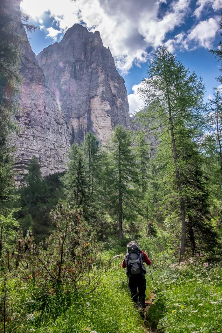 Alpenüberquerung zu Fuß - von München nach Venedig – Tag 20 – vom Rifugio Tissi zum Rifugio Bruto Carestiato 20 Alpenüberquerung zu Fuß - von München nach Venedig – Tag 20 – vom Rifugio Tissi zum Rifugio Bruto Carestiato 20