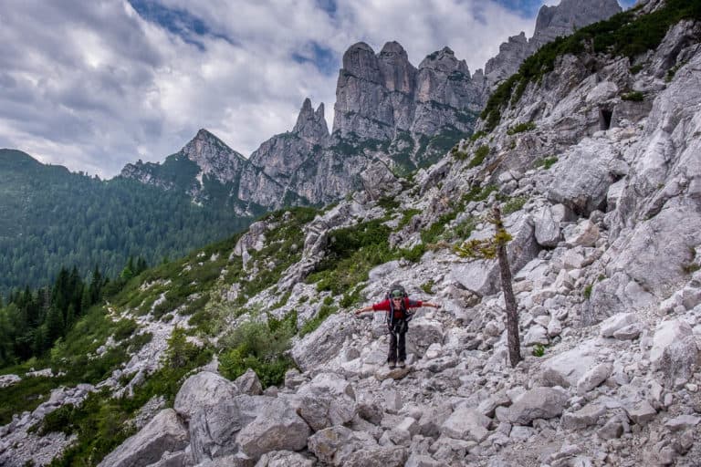 Alpenüberquerung zu Fuß - von München nach Venedig – Tag 20 – vom Rifugio Tissi zum Rifugio Bruto Carestiato 33 Alpenüberquerung zu Fuß - von München nach Venedig – Tag 20 – vom Rifugio Tissi zum Rifugio Bruto Carestiato 33
