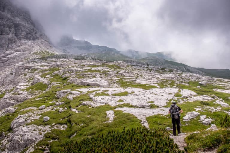 Tag 21 - Alpenüberquerung zu Fuß - München nach Venedig Vom Rifugio Bruto Carestiato​ zum Rifugio Pian de Fontana 36