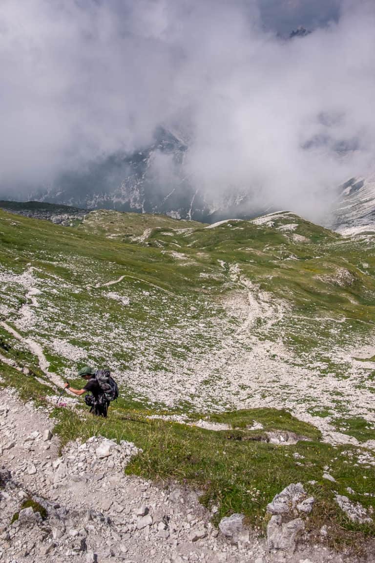 Tag 21 - Alpenüberquerung zu Fuß - München nach Venedig Vom Rifugio Bruto Carestiato​ zum Rifugio Pian de Fontana 40
