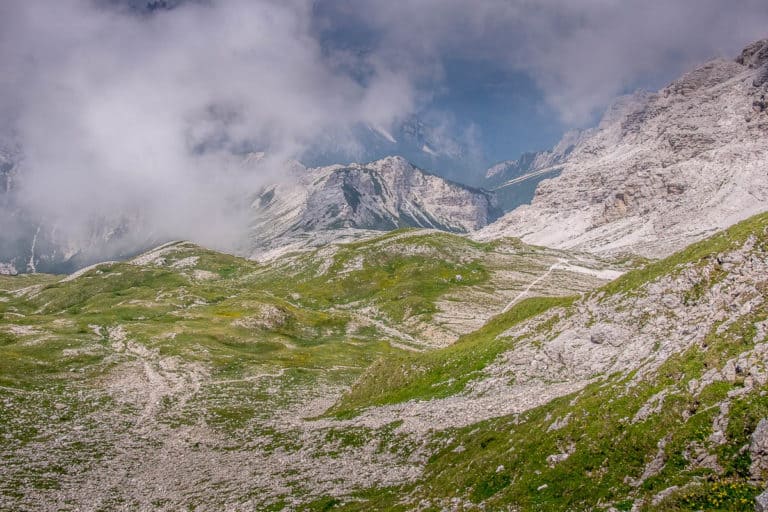 Tag 21 - Alpenüberquerung zu Fuß - München nach Venedig Vom Rifugio Bruto Carestiato​ zum Rifugio Pian de Fontana 41