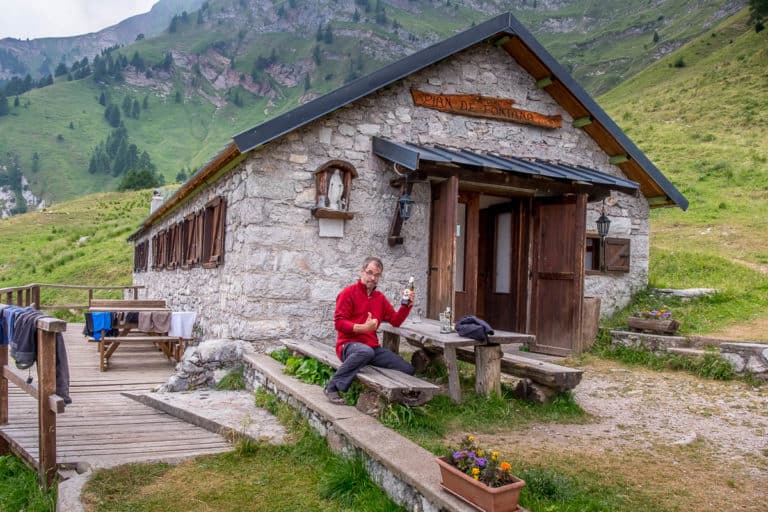 Tag 21 - Alpenüberquerung zu Fuß - München nach Venedig Vom Rifugio Bruto Carestiato​ zum Rifugio Pian de Fontana 61