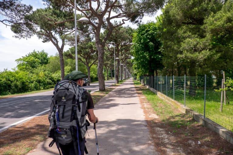 Finaltag - Alpenüberquerung zu Fuß - München nach Venedig - Jesolo nach Vendig 37