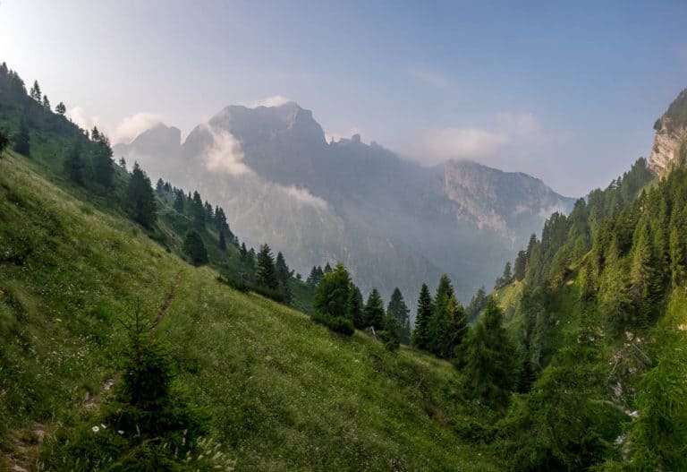 Tag 22 - Alpenüberquerung zu Fuß - München nach Venedig Vom Rifugio Pian de Fontana zum Rifugio 7 Alpini 7